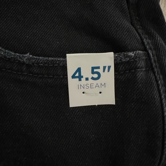 New Arizona Mid Rise Distressed Black Denim Vintage Broken style Jeans sz 13 jr - Picture 13 of 15